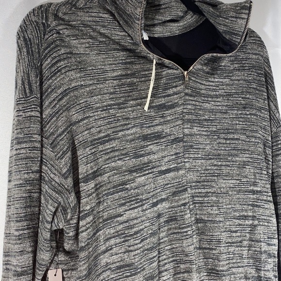 ANTHROPOLOGIE GRETA MOCK NECK MIDI DRESS GREY - Picture 6 of 10